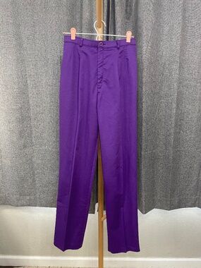 VTG 1990 Levi's Sportswear Made in USA Purple Pleated Slacks Pants W27